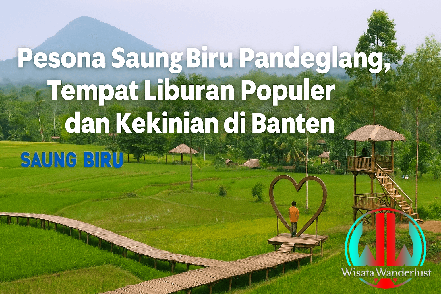 Pesona Saung Biru Pandeglang, Tempat Liburan Populer dan Kekinian di Banten